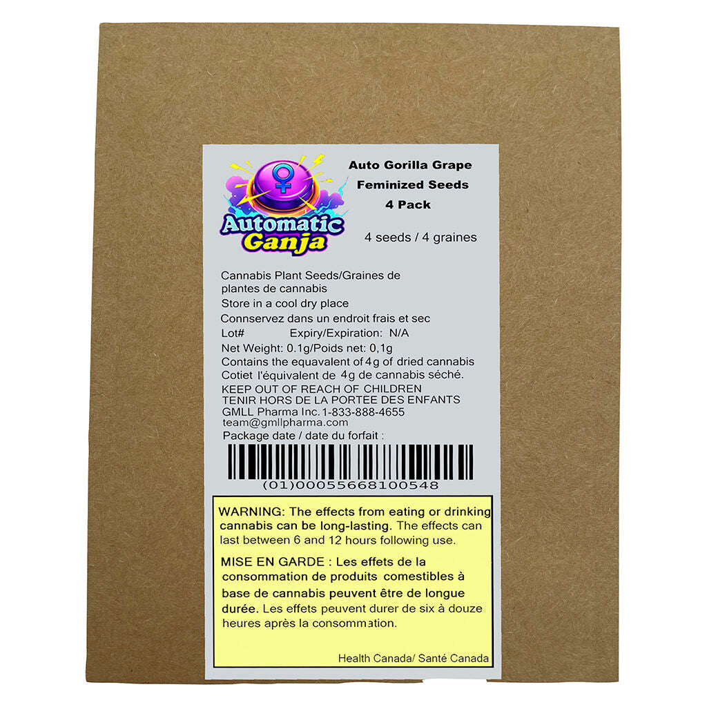 Auto Gorilla Grape Femilized Seeds - 