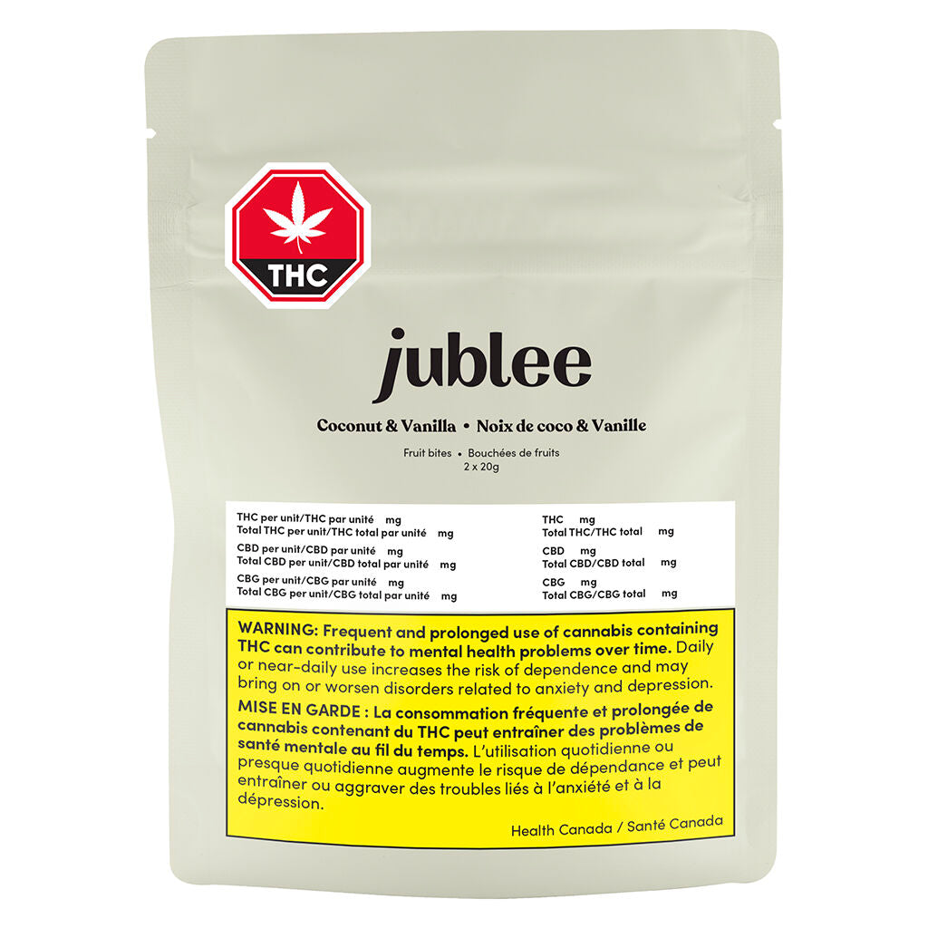 Coconut & Vanilla Fruit Bite THC:CBD:CBG - 