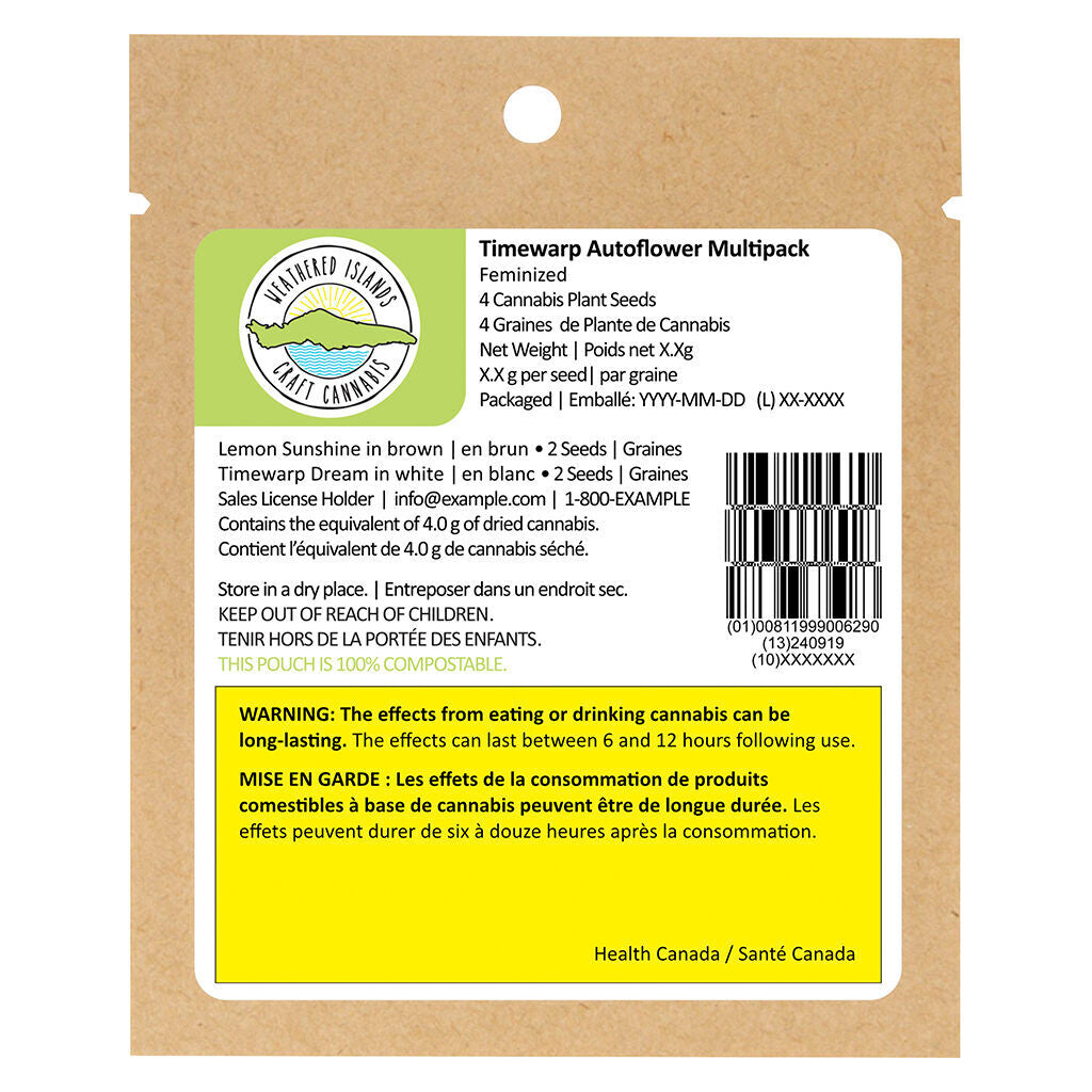 Timewarp Autoflower Feminized Seeds Multi Pack - 