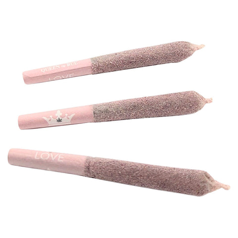 Photo Rose Quartz Infused Rose Diamond Coated Pre-Roll