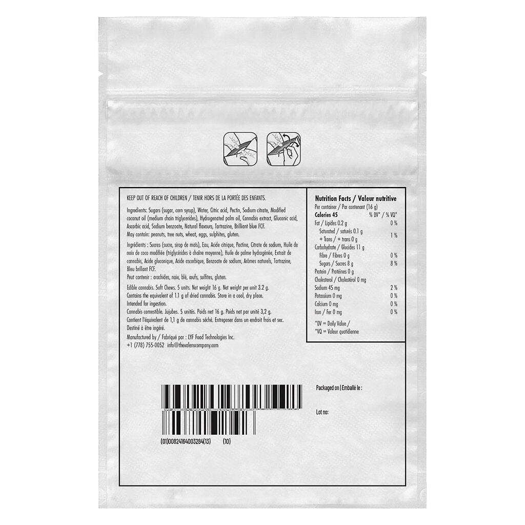Sour Pear and White Grape Rapid Soft Chews - 