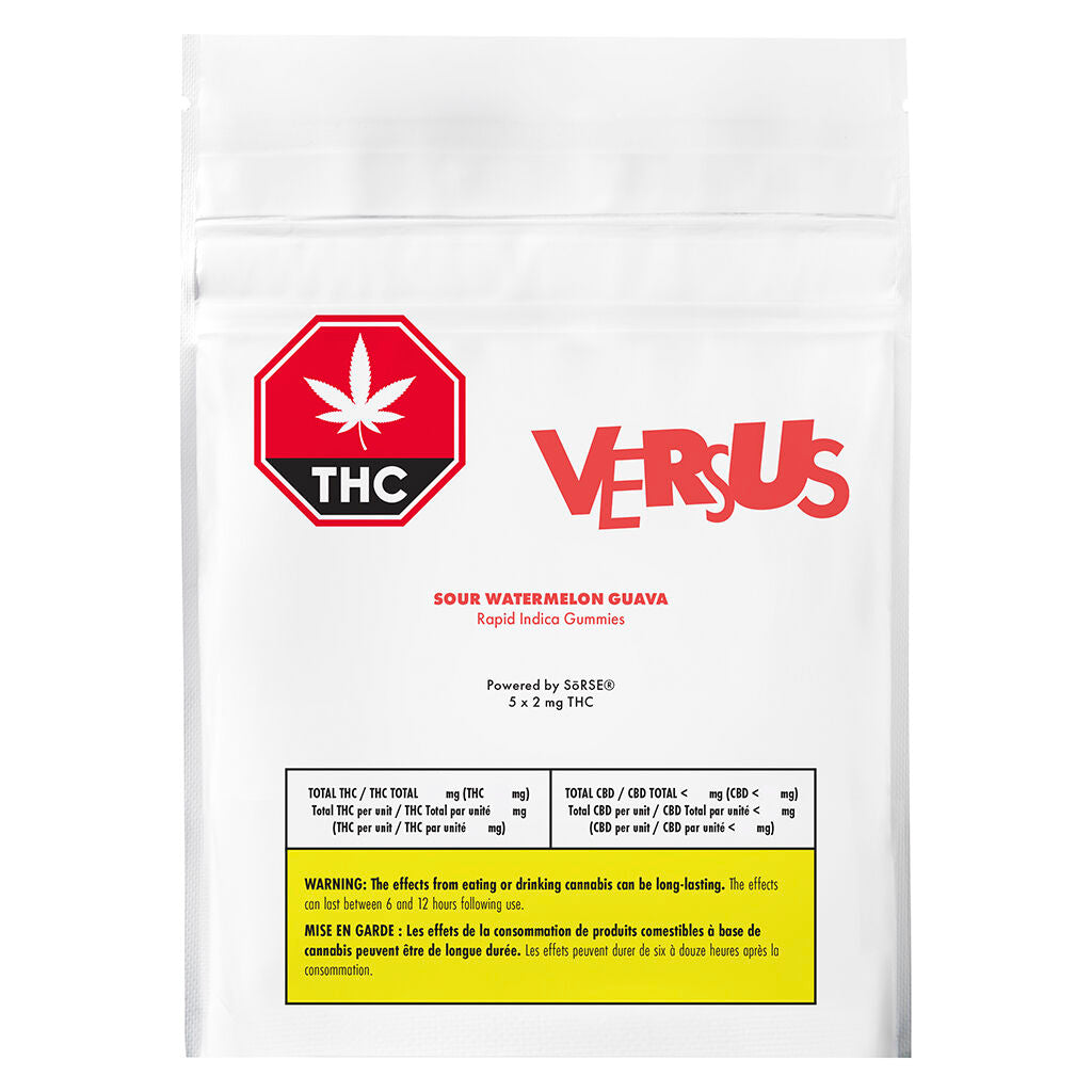 Sour Watermelon Guava Rapid Indica Gummies - 