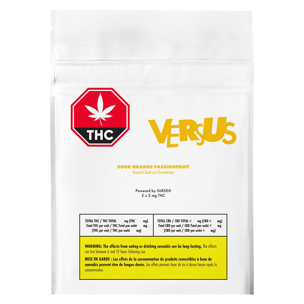 Sour Orange Passionfruit Rapid Sativa Gummies - 