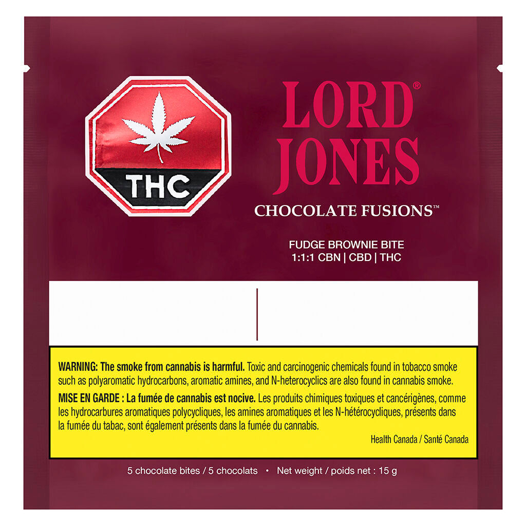 Chocolate Fusions Fudge Brownie Bite 1:1:1 CBN CBD THC - 