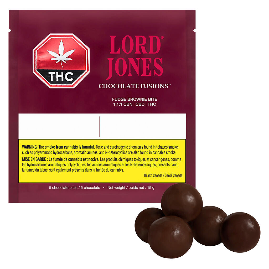 Chocolate Fusions Fudge Brownie Bite 1:1:1 CBN CBD THC - 