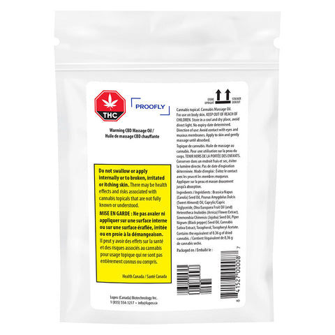 Photo Warming CBD Massage Oil