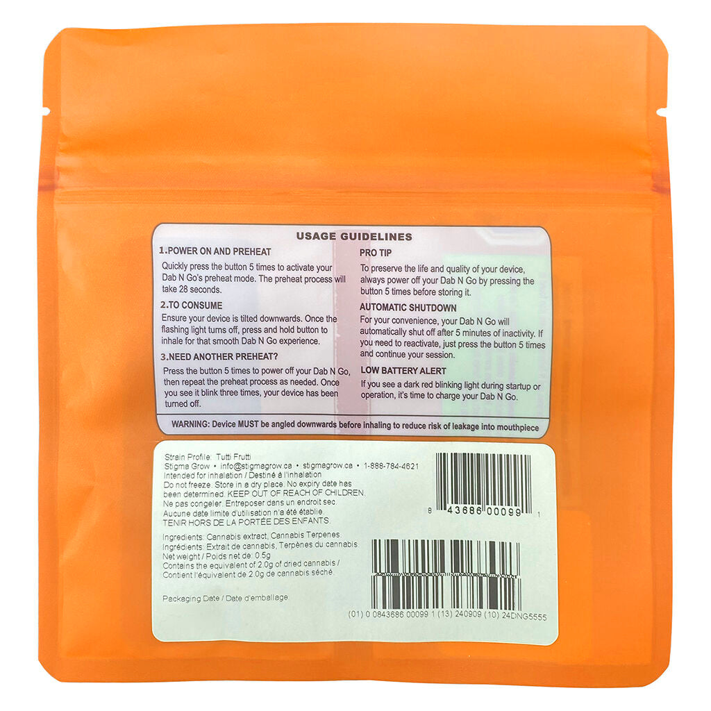 Dab N Go Tutti Frutti Terp Sauce - 