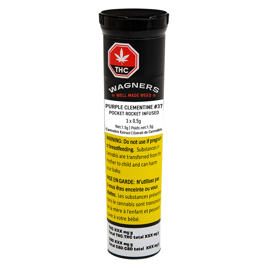 Purple Clementine #37 Pocket Rocket Infused Pre-Roll - 