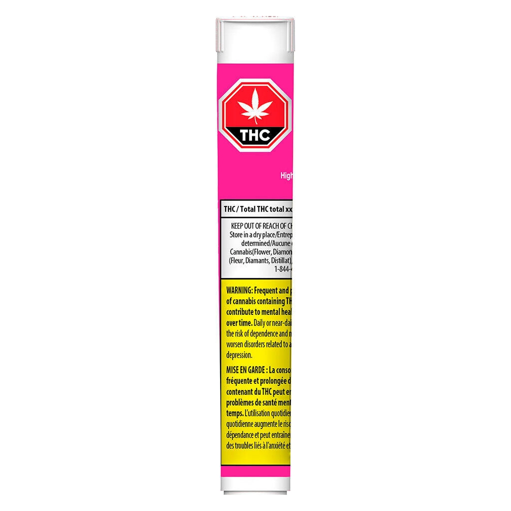 High Potency 50+ Diamond Infused Strawberry Ripple Pre-Rolls - 