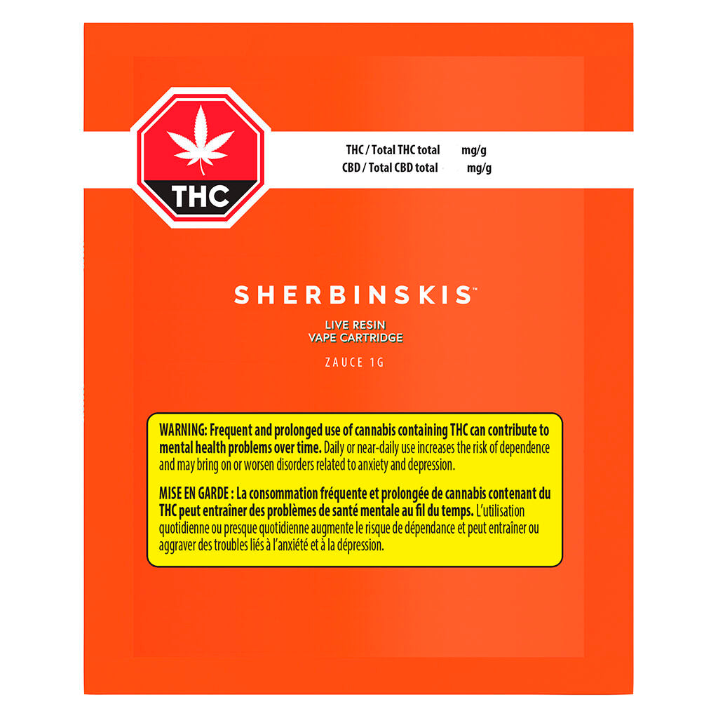 Zauce Pure Live Resin 510 Thread Cartridge - 