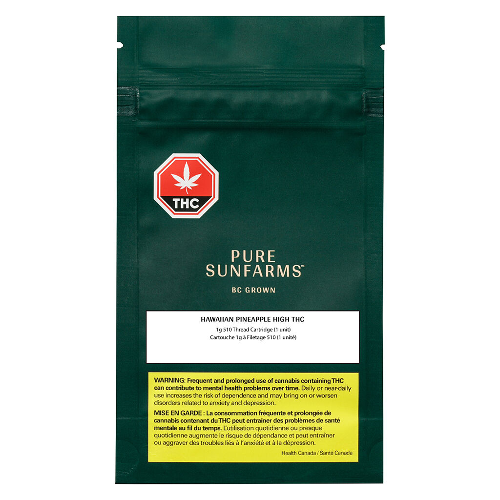Hawaiian Pineapple High THC 510 Thread Cartridge - 