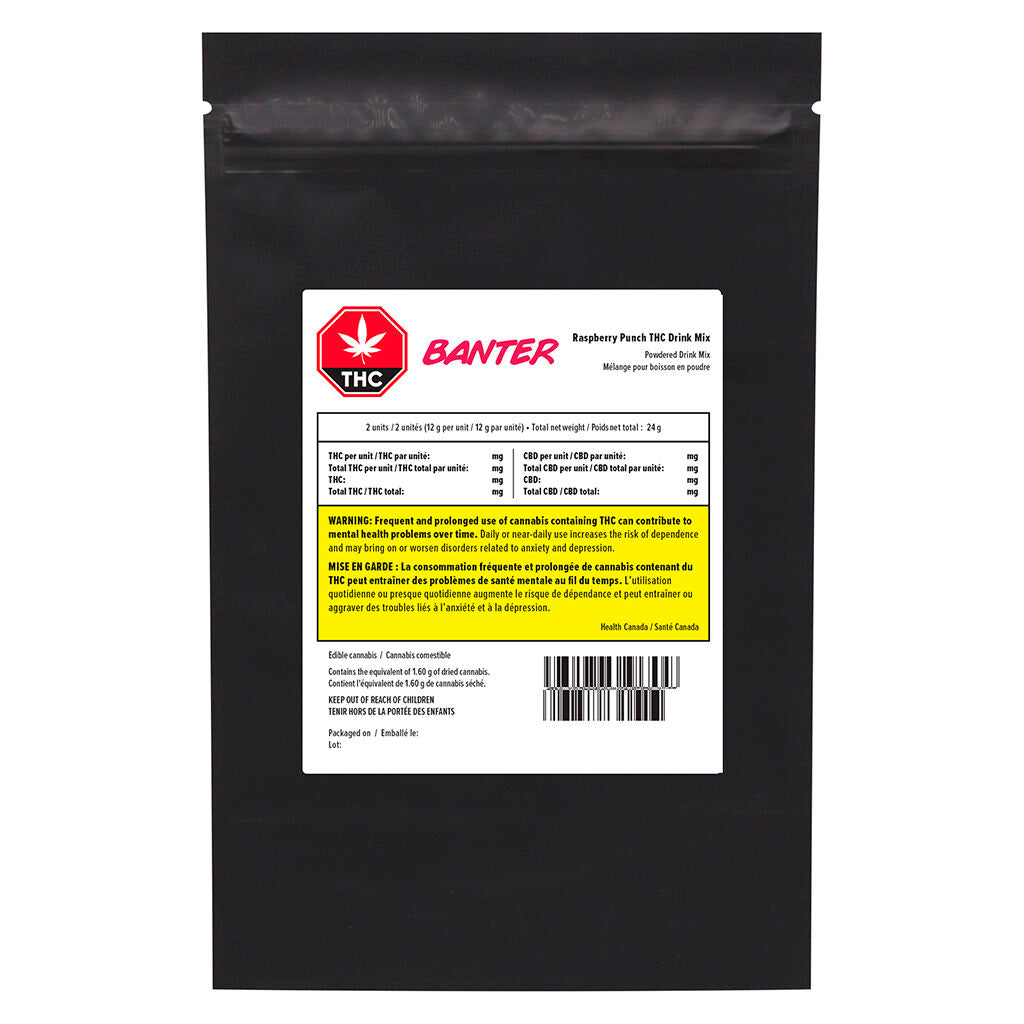 Raspberry Punch THC Drink Mix - 