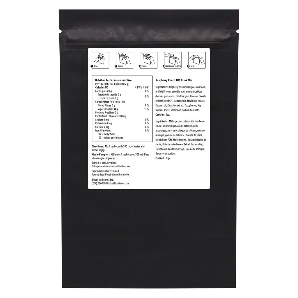 Raspberry Punch THC Drink Mix - 