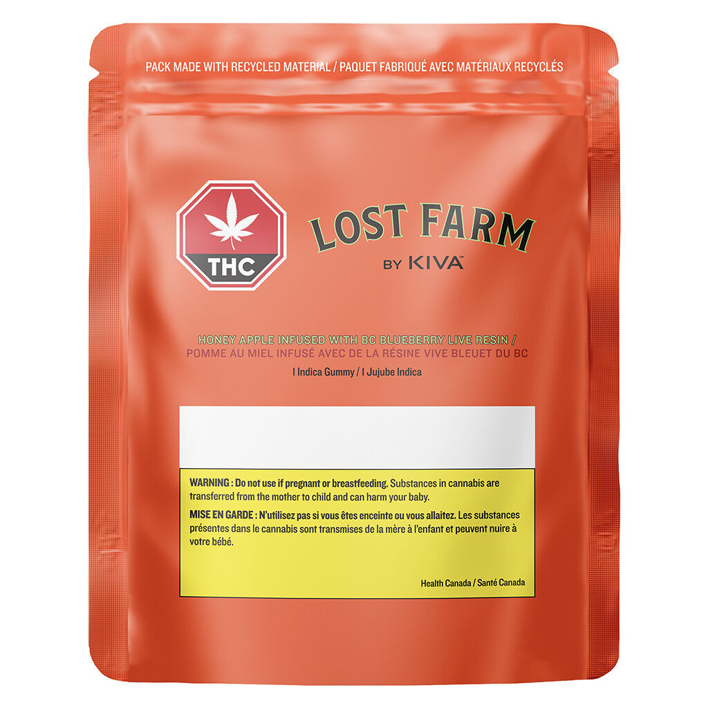 Honey Apple Infused with BC Blueberry Live Resin Gummies - 