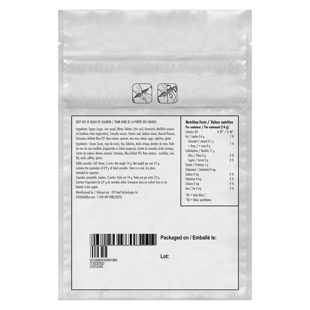 Mother Puckers Green Apple 2:1 Super Sour Soft Chews - 