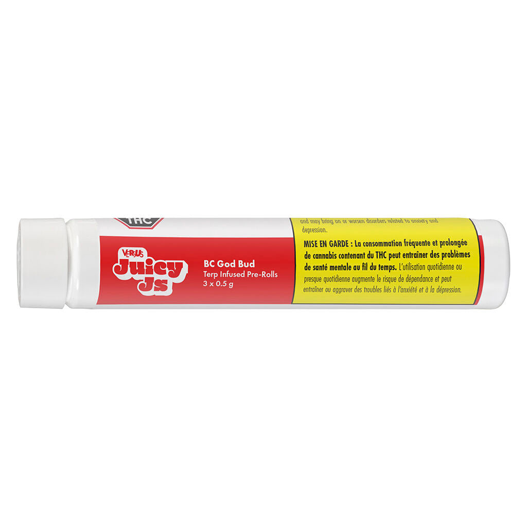 Juicy Js BC God Bud Terp Infused Pre-Roll - 