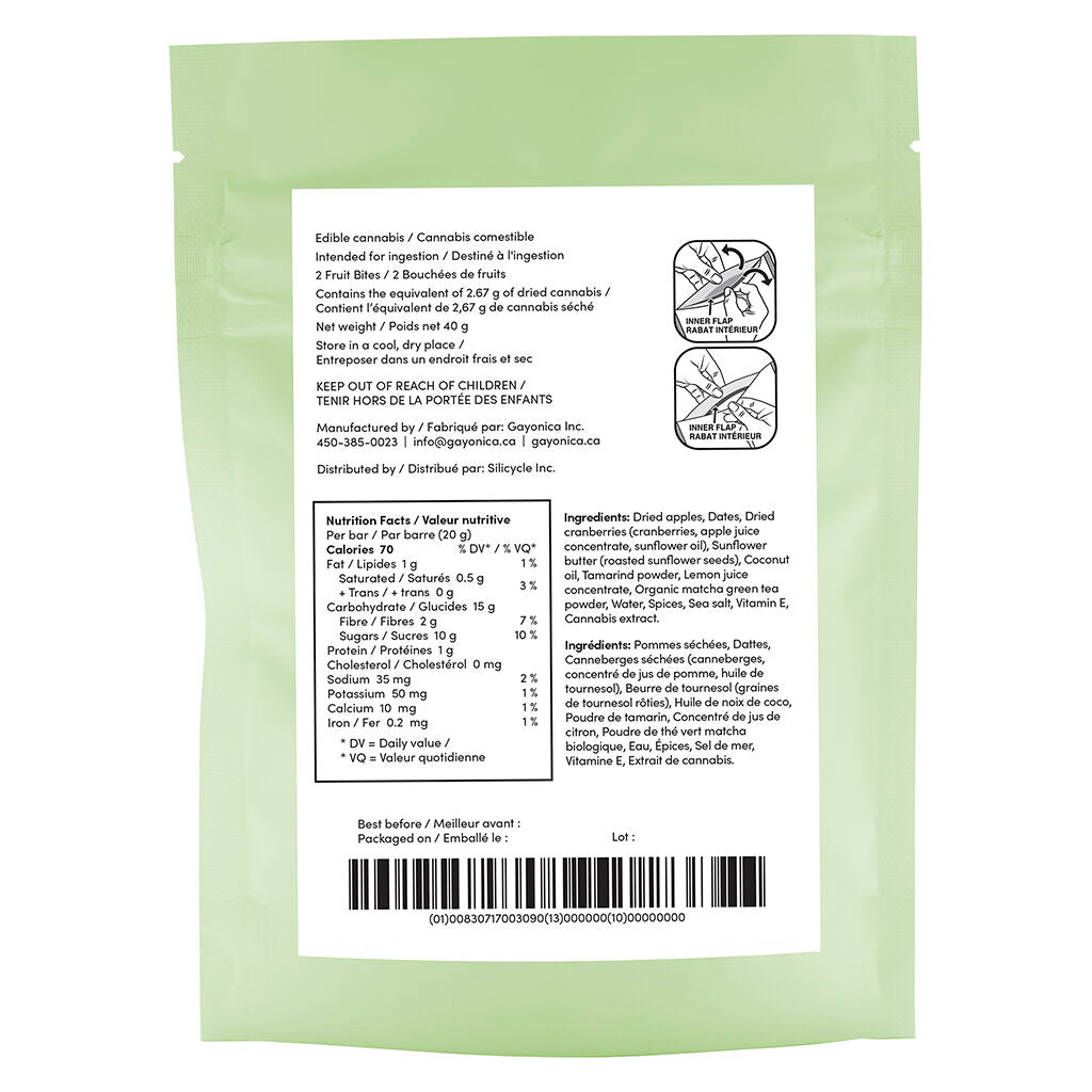 Apple & Matcha Fruit Bites THC:CBD - 