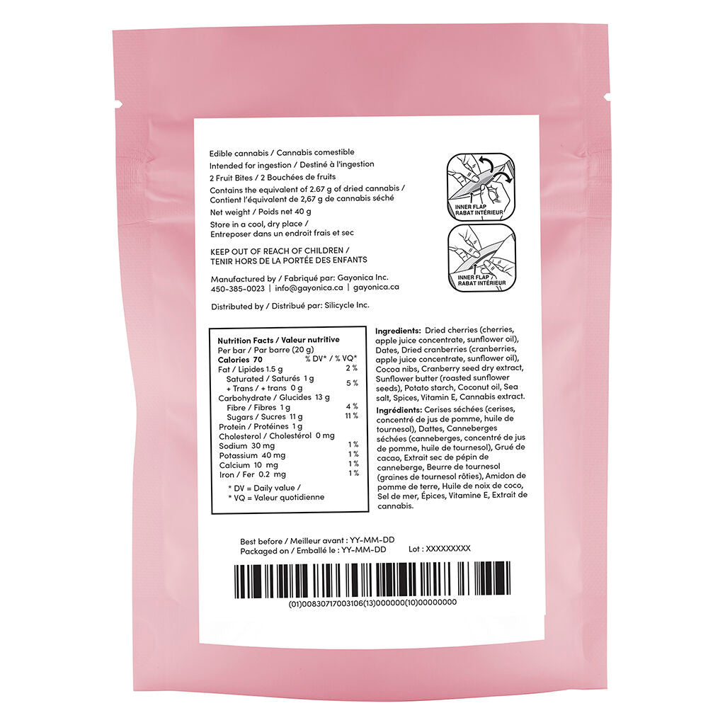 Cherry & Cocoa Fruit Bites THC:CBD - 