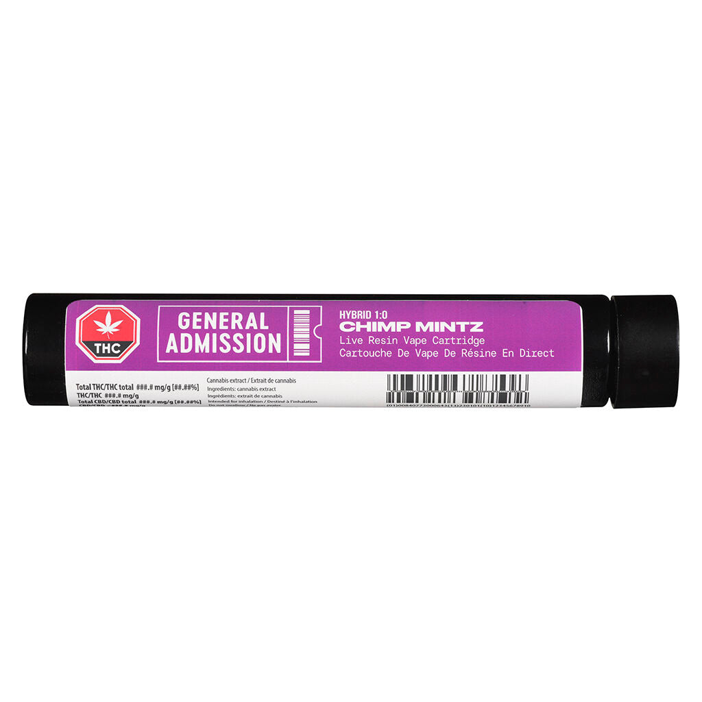 Chimp Mintz Live Resin 510 Thread Cartridge - 
