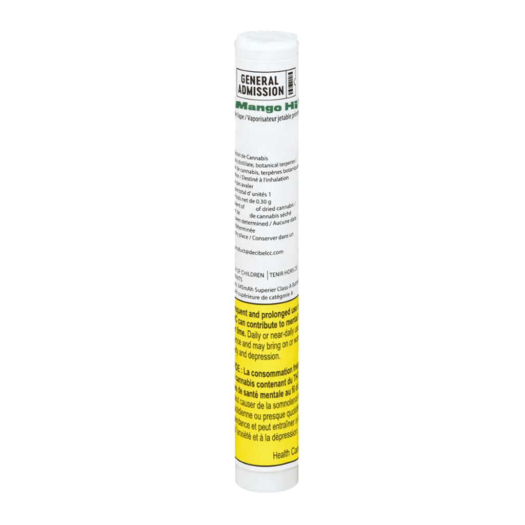 Mango High-Chew Indica 1:0 Disposable Pen - 