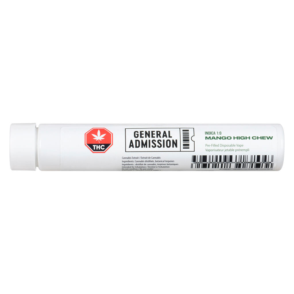 Mango High-Chew Indica 1:0 Disposable Pen - 